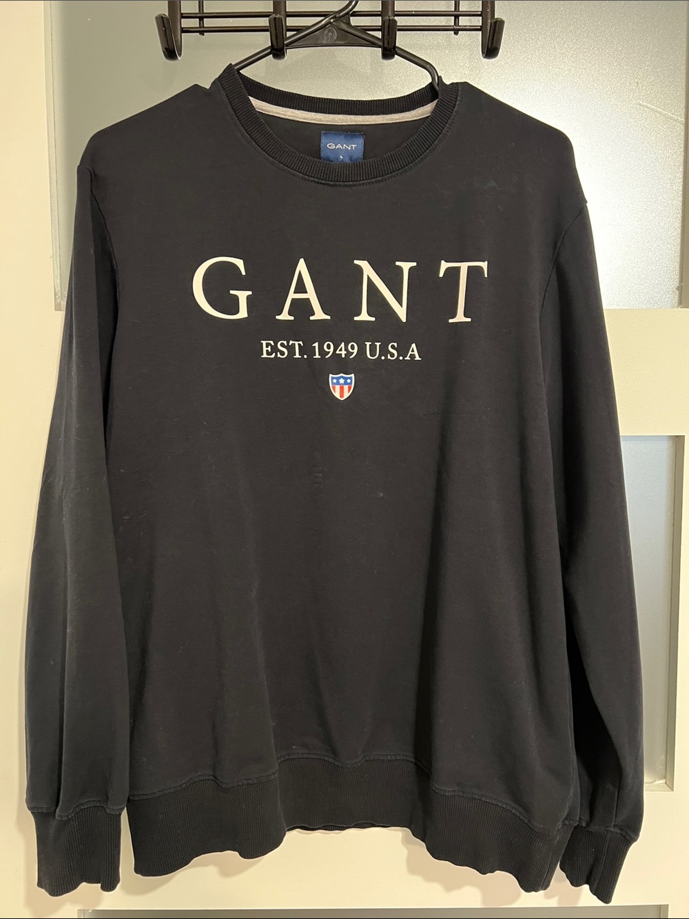 Gant Black Crewneck Sweatshirt